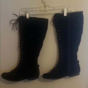 Nine West Dark Lace-Up Boots